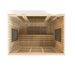 Golden Designs Dynamic Bergamo 4-person Infrared Sauna with Low EMF in Canadian Hemlock - Top View