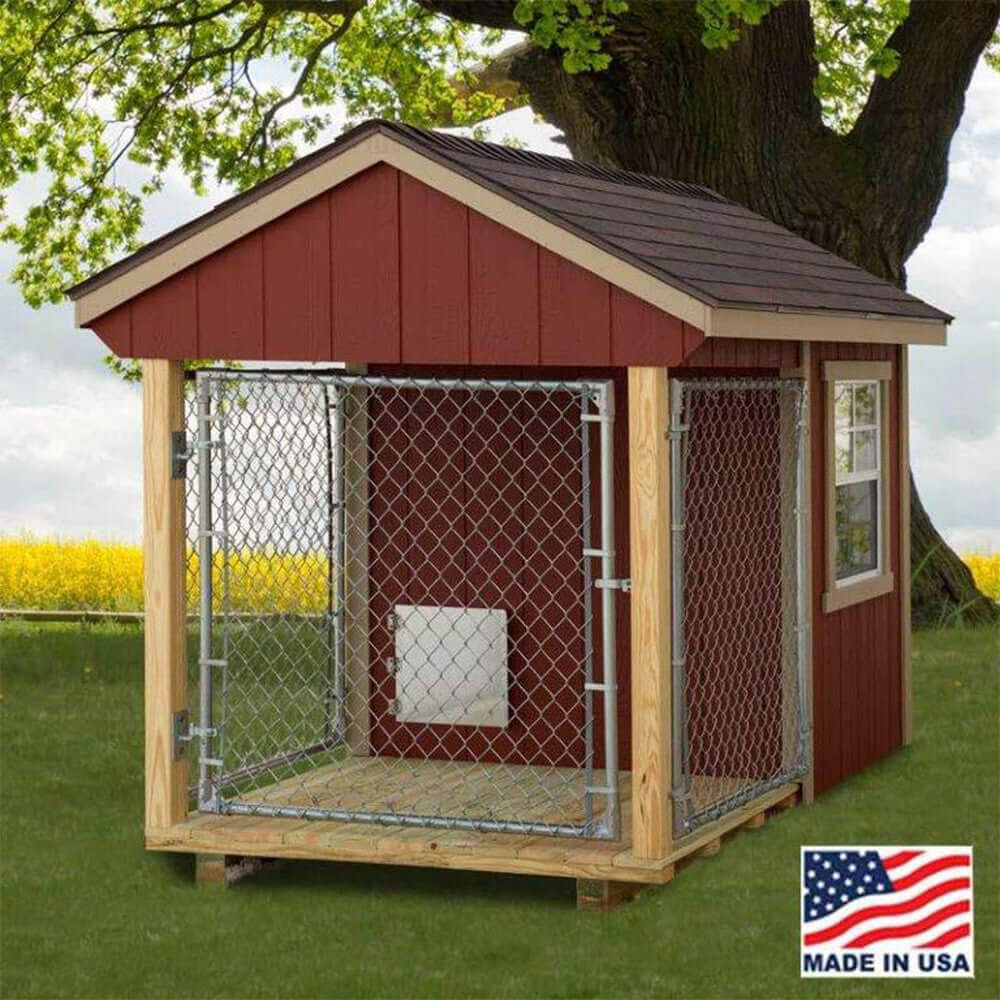 5x8 Dog Kennel EZ-Fit Kennel with Run