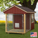 EZ-Fit Sheds 5'x8' Outdoor Medium Dog Kennel with Run