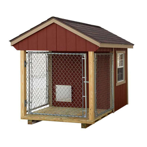EZ-Fit Sheds 5'x8' Outdoor Medium Dog Kennel with Run