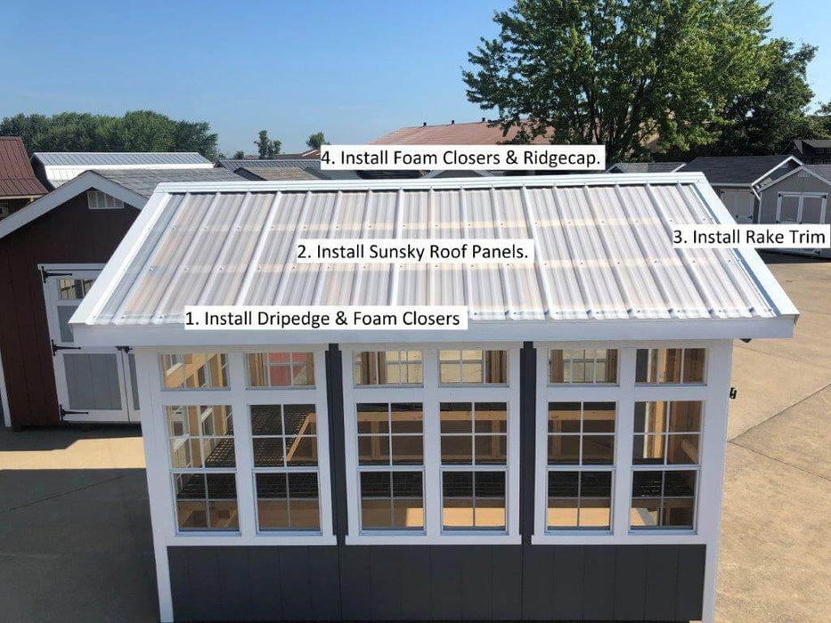 Ez Fit Greenhouse Kit Sunsky Roof Installation Instrucxtions