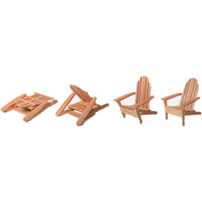 homestead cedarworks wooden adirondack chair foldable folding steps