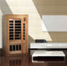 Golden Designs Dynamic Geneva Elite 1-2-person Infrared Sauna with Near Zero EMF in Canadian Hemlock - Indoor