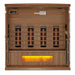 Golden Designs 4-person Full Spectrum Infrared Sauna with Near Zero EMF with Himalayan Salt Bar in Canadian Hemlock - Inside View