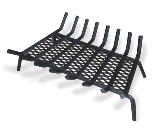 Master Flame Fireplace Grate 5/8" Carbon Steel with Char-Guard