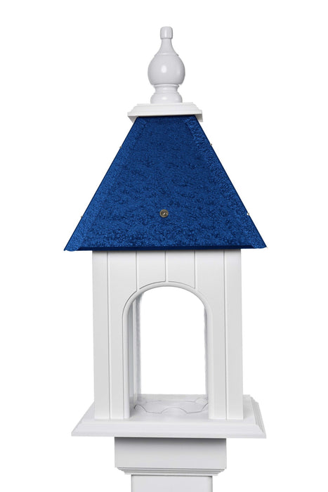 cobalt blue birdstead birdhouse camellia bird feeder