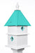 beach glass birdstead birdhouse holly bird house