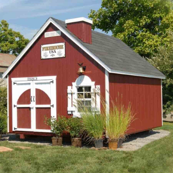 The Firehouse Playhouse Kit - Full View