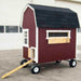 4x6 Gambrel Barn Coop Kit with Wheels - Side View