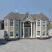 The Grand Portico Mansion Playhouse Kit - Front View