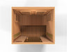 Golden Designs Maxxus 2-Person Infrared Sauna with Near Zero EMF in Canadian Red Cedar - Top View