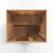 Golden Designs Maxxus 3-Person Infrared Sauna with Near Zero EMF in Canadian Red Cedar - Top View