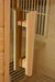 Golden Designs Maxxus Corner 3-Person Infrared Sauna with Near Zero EMF in Canadian Red Cedar - Door Handle