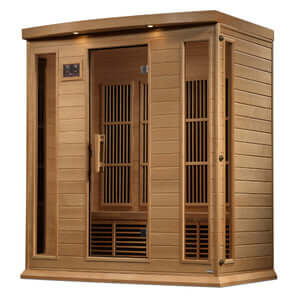 Golden Designs Maxxus 4-Person FAR Infrared Sauna with Near Zero EMF in Canadian Hemlock