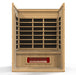 Golden Designs - Maxxus "Trinity" Dual Tech 3-Person FAR Infrared Sauna Low EMF in Canadian Hemlock - Inside View
