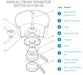 Motor Sich Milk Cream Separator Hand Crank 80-09 Parts
