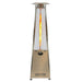 Natural Gas Pyramid Patio Heater - Stainless Steel - Full View