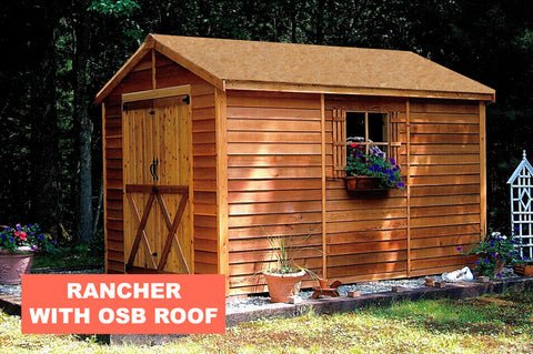 Cedarshed Rancher Large Shed Kit and Storage Solution