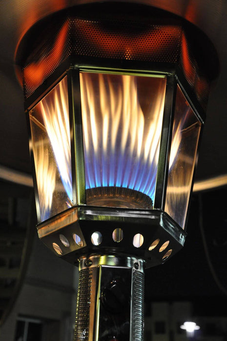 Natural Gas Real Flame Patio Heater - Antique Bronze - Details