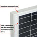 Mega 200 Watt 24 Volt Solar Panel - Materials