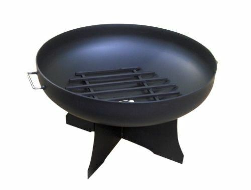 Round-Fire-Pit-Bowl-With-Standard-X-Base-and-Grate-with-Hybrid-Steel-Pivot-Screen-Pit
