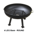 Round-Fire-Pit-Bowl-with-Four-Leg-Base-Round-and-Grate-with-Hybrid-Steel-Pivot-Screen-Main_1