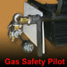 Master Flame Elite Gemini See-Thru Burner Propane Gas with Safety Pilot Valve with Red Oak Log Set - Safety Pilot Valve