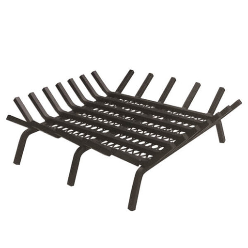Master Flame Square Fire Pit Grate, Stainless Steel with Char-Guard - Full View