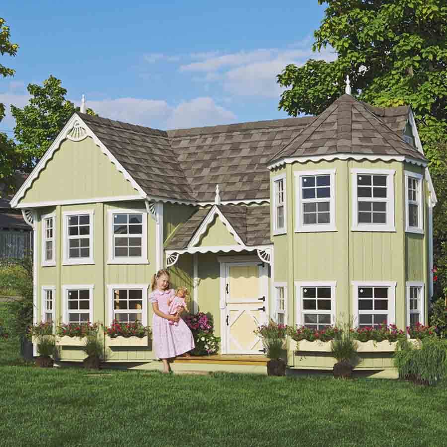Sara s Victorian Mansion Playhouse Kit Little Cottage Company