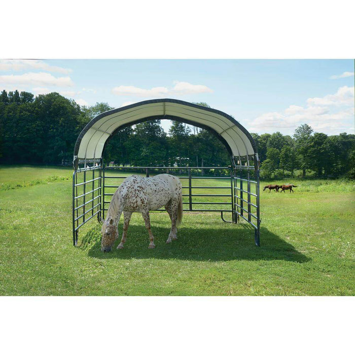 12x12 Green Corral Shelter ShelterLogic Shed