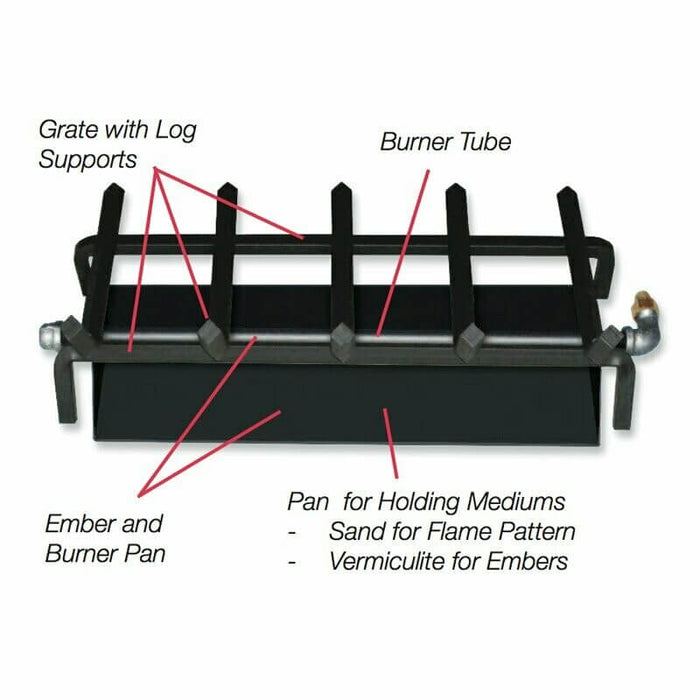 Master Flame Single Burner Pan Natural Gas - Full View