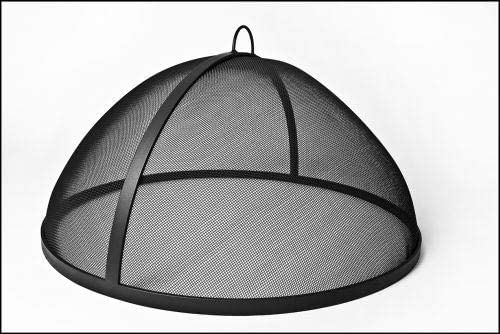 Stainless-Steel-Fire-Pit-Screen-Lift-Off-Dome