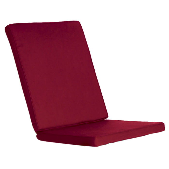 homestead cedarworks hinged chair cushions red