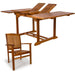 5-Piece Butterfly Extension Table Dining Chair Set - Full View