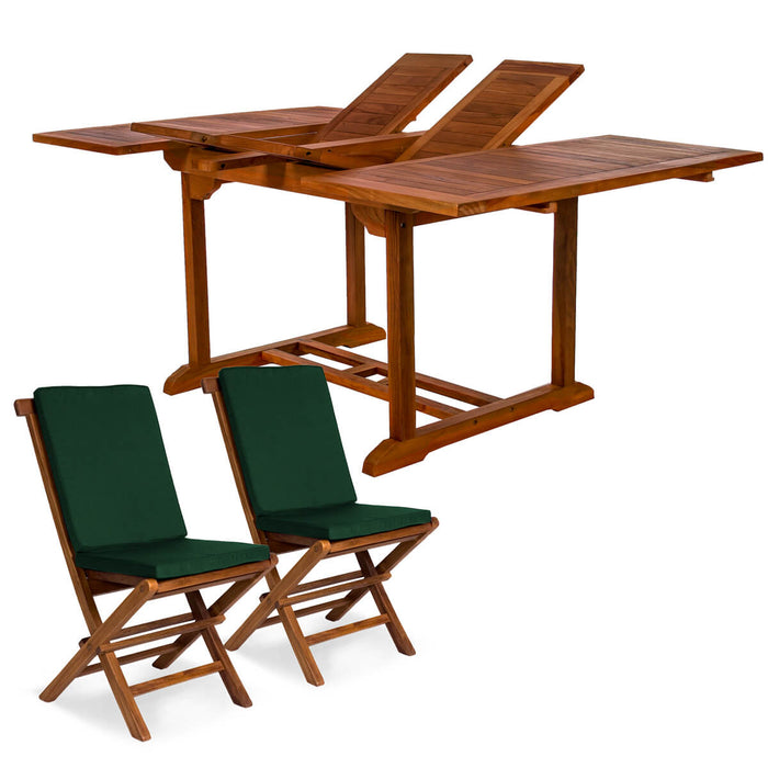 Homestead CedarWorks 9pc Butterfly Folding Table & Chairs Set