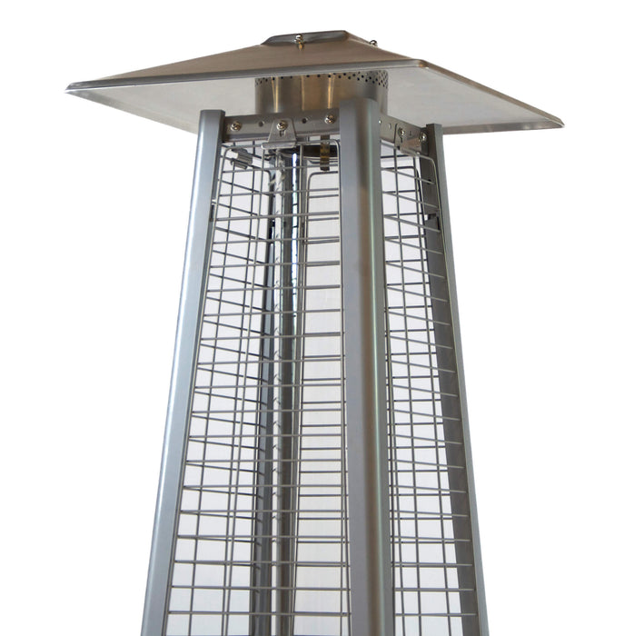 RADtec 89" Tower Propane Heater - Dark Brown Wicker