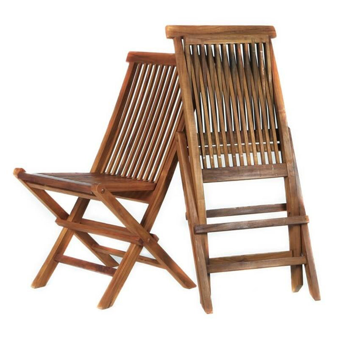homestead cedarworks folding chair set tf22-2