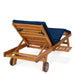 Multi-position Chaise Lounger - Back View Blue