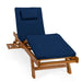 Multi-position Chaise Lounger - Front View Blue