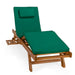 Multi-position Chaise Lounger - Front View Green