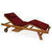 Multi-position Chaise Lounger - Full View Red