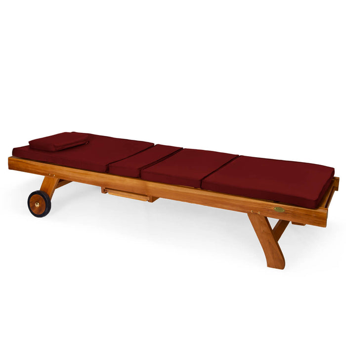 Multi-position Chaise Lounger - Stretched Red