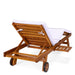 Multi-position Chaise Lounger - Back View Royal White