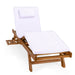 Multi-position Chaise Lounger - Front View Royal White