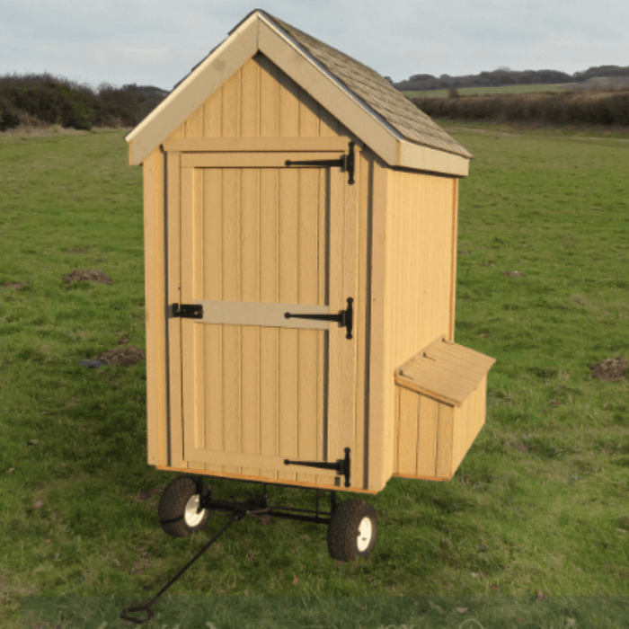 Colonial 4x6 Gable Coop with Wheels Kit