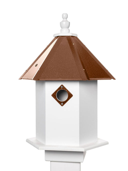 birdstead birdhouses hammered copper songbird bird house