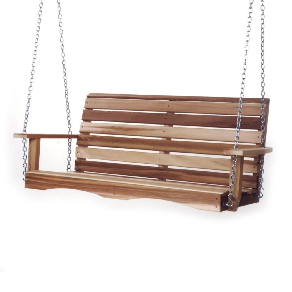 Cedar bench swing hotsell