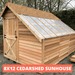 Cedarshed - 8x12 Sunhouse Cedar Greenhouse - with OSB Roof