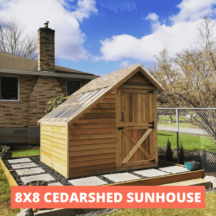 Cedarshed - 8x8 Sunhouse Cedar Greenhouse