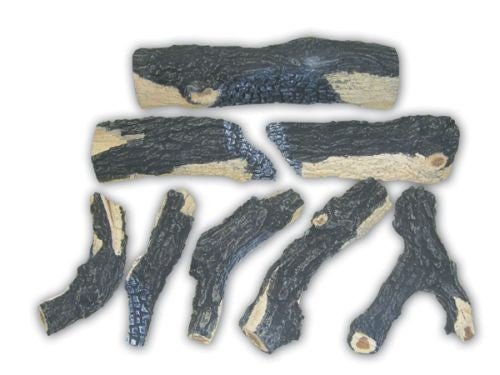 Master Flame Charred Split Oak Log Kit